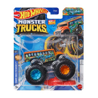 HOT WHEELS MONSTER TRUCKS 1:64 HWMT BACK TO BASICS HOT WHEELS TOO SCOOL 6 OF 7