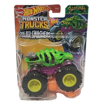 HOT WHEELS MONSTER TRUCKS 1:64 POWER SMASHERS SKELESAURUS 1 OF 7