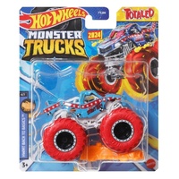 HOT WHEELS MONSTER TRUCKS HWMT BACK TO BASICS TOTALED 4 OF 7 1/64 SCALE DIECAST