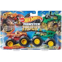 HOT WHEELS MONSTER TRUCKS DEMOLITION DOUBLES - SPUR OF THE MOMENT VS LOCO PUNK