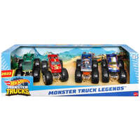 HOT WHEELS MONSTER TRUCKS 2022 MONSTER TRUCK LEGENDS 4 VEHICLE SET