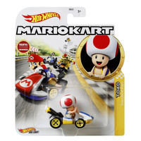 HOTWHEELS GBG25 MARIOKART - TOAD STANDARD KART DIECAST CAR