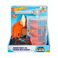 HOT WHEELS CITY VS TOXIC CREATURES - DOWNTOWN ICE CREAM MELTDOWN PLAYSET