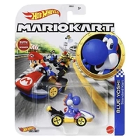 HOTWHEELS GBG25 MARIOKART - GRN23 BLUE YOSHI STANDARD KART DIECAST CAR