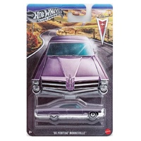 HOTWHEELS SILVER SERIES GRT01 - 65 PONTIAC BONNEVILLE DARK SILVER 3/5 DIECAST CAR