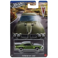 HOTWHEELS SILVER SERIES GRT01 - 70 PONTIAC GTO JUDGE GREEN 4/5 DIECAST CAR