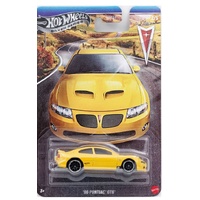 HOTWHEELS SILVER SERIES GRT01 - 06 PONTIAC GTO YELLOW 2/5 DIECAST CAR