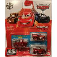 DISNEY PIXAR CARS METAL MINI RACERS RACING RED 3 PACK NEW RELEASE 2021