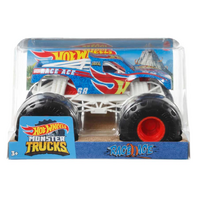 HOT WHEELS MONSTER TRUCKS OVERSIZED RACE ACE 1:24 SCALE
