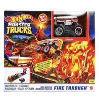 HOT WHEELS MONSTER TRUCKS FIRE THROUGH PLAY SET