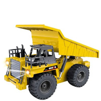 HUINA 1533 RC DUMP TRUCK 1/18 SCALE WITH 9 FUNCTIONS