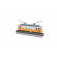 BACHMANN 61089 BRILL TROLLEY ORANGE CREAM AND GREY N SCALE TRAM