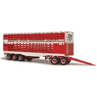 HIGHWAY REPLICAS LIVESTOCK COLLECTION 12967 VICTORIA RIVER TRANSPORT NT LIMITED EDITION AUSTRALIAN LIVESTOCK TRAILER 1/64 SCALE DIECAST TRUCK