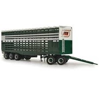 HIGHWAY LIVESTOCK COLLECTION REPLICAS 12976 AUSTRALIAN LIVESTOCK TRAILER WITH DOLLY 1/64  SCALE DIECAST TRUCK