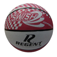 REGENT SWISH OFFICIAL WEIGHT AND SIZE 5 PINK AND WHITE BASKETBALL