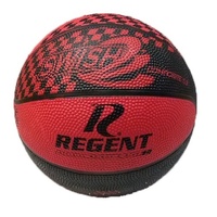 REGENT SWISH OFFICIAL WEIGHT AND SIZE 3 RED AND BLACK BASKETBALL