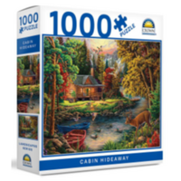 CROWN 1000 PIECE PUZZLE LANDSCAPES - CABIN HIDEAWAY