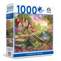 CROWN 1000 PUZZLE LANDSCAPES - RIVERSIDE HAVEN