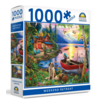 CROWN 1000 PIECE PUZZLE LANDSCAPES - WEEKEND RETREAT