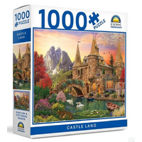 CROWN 1000 PIECE PUZZLE CASTLES & COTTAGES - CASTLE LAND