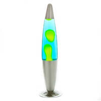 MDI LAVA LAMP PEACE MOTION SILVER BASE WITH YELLOW IN BLUE 40CM