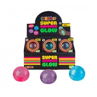 SMOOSHOS SENSORY SUPER SQUEEZE GLOW IN THE DARK BALL - PINK