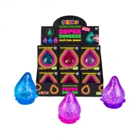 SMOOSHOS SENSORY SUPER SQUEEZE GLOW IN THE DARK GLITTER DROP - PURPLE