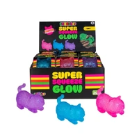 SMOOSHOS SENSORY SUPER SQUEEZE GLOW IN THE DARK CAT - BLUE