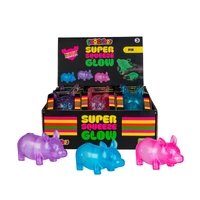 SMOOSHOS SENSORY SUPER SQUEEZE GLOW IN THE DARK PIG - PINK