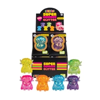 SMOOSHOS SENSORY SUPER SQUEEZE GLITTER HIGHLAND COW - YELLOW