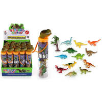 DINOSAURS IN A TUBE 6CM 13PC
