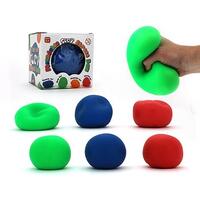 MOULDABLE SUPER CLAY STRESS BALL 100MM ASSORTED COLOURS