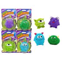 SQUISHY STICKY MOULDABLE MONSTER 7CM ASSORTED