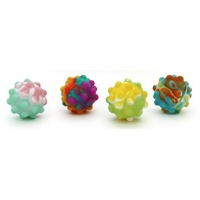 TNW SILICONE SENSORY PUSH POP BUBBLE BALL ASSORTED COLOURS