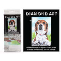 5D DIAMOND ART KIT - PUPPY DOG 15CM X 20CM