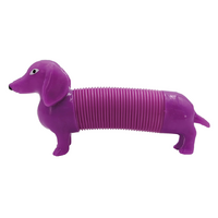 POP AND PLAY TUBULAR DACHSHUND  PURPLE