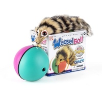 LANDMARK MOTORISED WEASEL BALL - THE REAL ORIGINAL WITH GREEN/PINK BALL