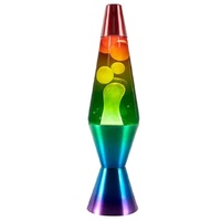 LANDMARK LIQUID RETRO LAVA LAMP 37CM - LT225 RAINBOW