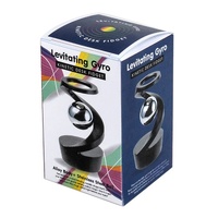 LANDMARK LEVITATING GYRO KINETIC DESK FIDGET TOY - BLACK METAL
