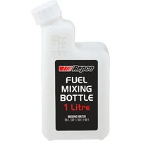 UNIVERSAL 25:1 32:1 40:1 50:1 2 STROKE OIL AND PETROL MIXING BOTTLE CAPACITY 1 LITRE
