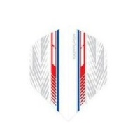 FORMULA SPORTS RACING DART FLIGHTS - SET OF 3 STANDARD - 100 MICRON RED STRIPE