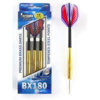 FORMULA SPORTS BX180 - 19 GRAM PREMIUM BRASS DART SET WITH TEMPERED STEEL POINTS