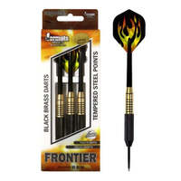 FORMULA SPORTS FRONTIER 20 GRAM BLACK BRASS WITH TEMPERED STEEL POINTS DART SET