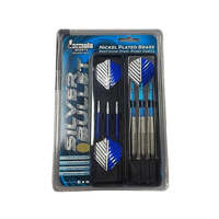 FORMULA SPORTS SILVER BULLET - 20 GRAM NICKEL PLATED BRASS PRECISION STEEL POINT DARTS
