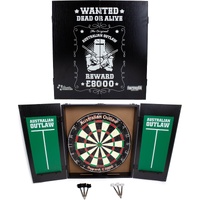 FORMULA SPORTS THE ORIGINAL AUSTRALIAN OUTLAW DARTBOARD CABINET SET
