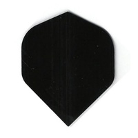 FORMULA SPORTS POLYESTER PLAIN DART FLIGHTS - SET OF 3 STANDARD - BLACK