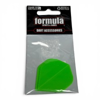 FORMULA SPORTS POLYESTER PLAIN DART FLIGHTS - SET OF 3 STANDARD - FLUORESCENT GREEN