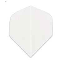 FORMULA SPORTS POLYESTER PLAIN DART FLIGHTS - SET OF 3 STANDARD - WHITE