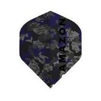 FORMULA SPORTS AMAZON DART FLIGHTS - SET OF 3 STANDARD - BLUE/GREY SPLASH