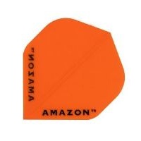 FORMULA SPORTS AMAZON DART FLIGHTS - SET OF 3 STANDARD - TRANSPARENT FLUORESCENT ORANGE